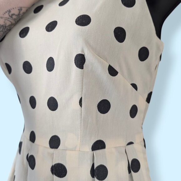 Vintage Eva Franco Polka Dot Pleated Skirt Dress - Picture 4 of 9